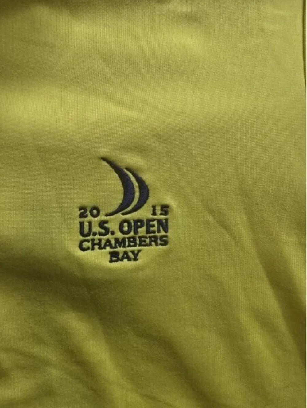 Polo Golf Ralph Lauren Yellow 2015 U.S. Open Chambers Bay Long Sleeve Pullover